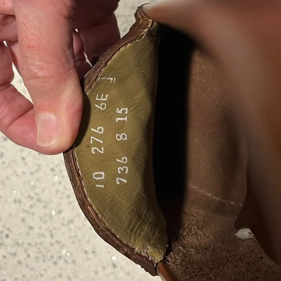 Reduced - NWOT HITCHCOCK Brown Leather Tassel Loafers for Extra Wide Feet - Picture 6 of 7